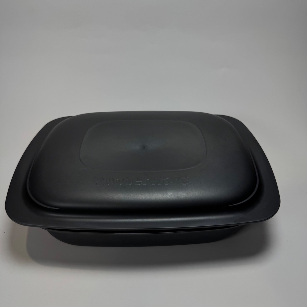 Tupperware UltraPro 3.3L 3.5 Qt Lasagna Casserole Roasting Pan w Lid & Rack